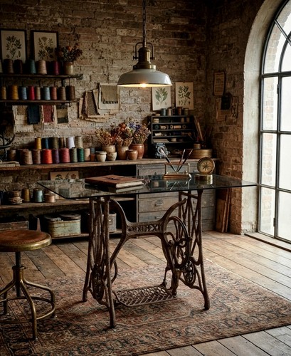 Tavolo industrial vintage - tavolo,